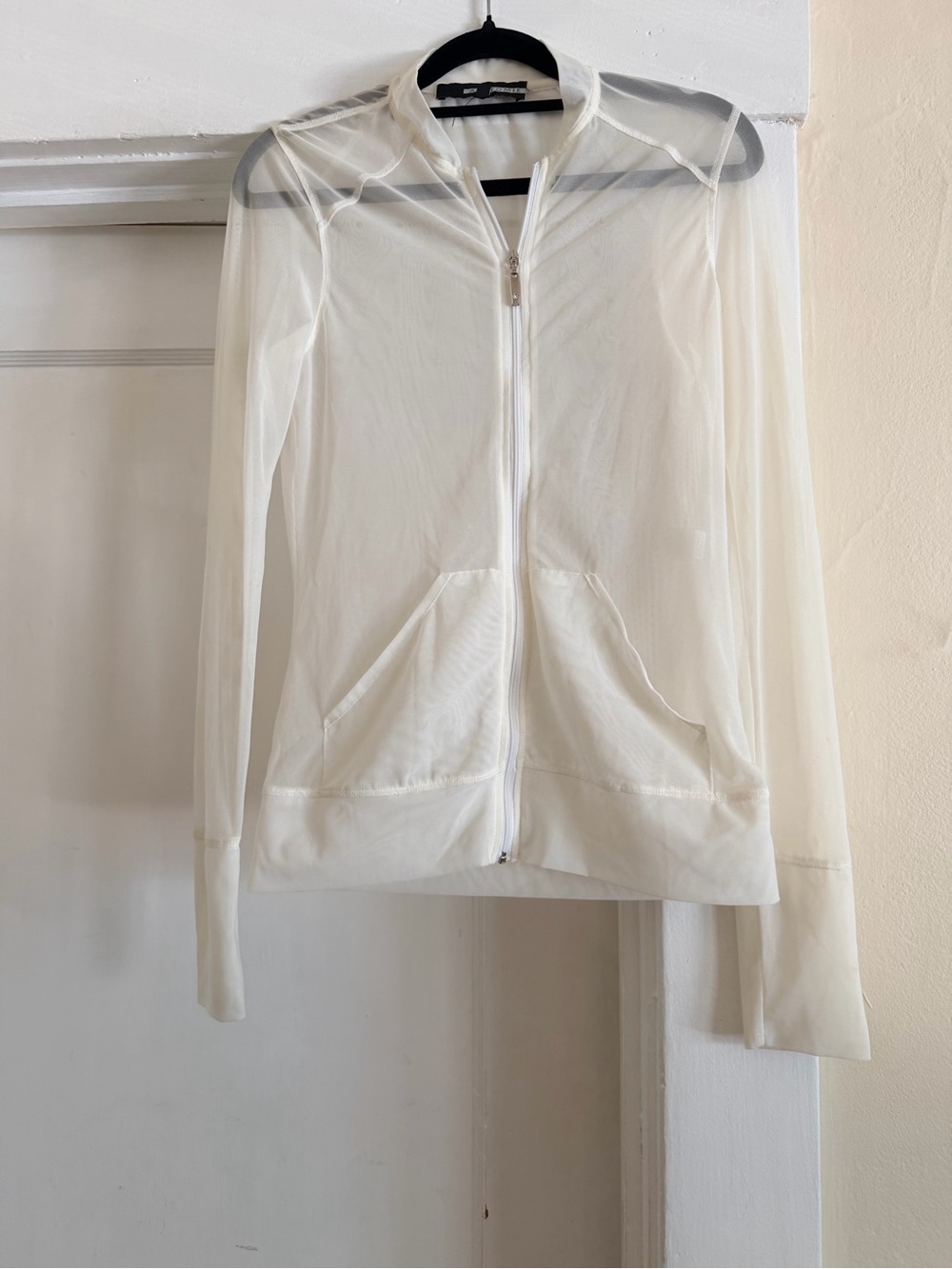 Anatomie White Sheer Mesh Jacket